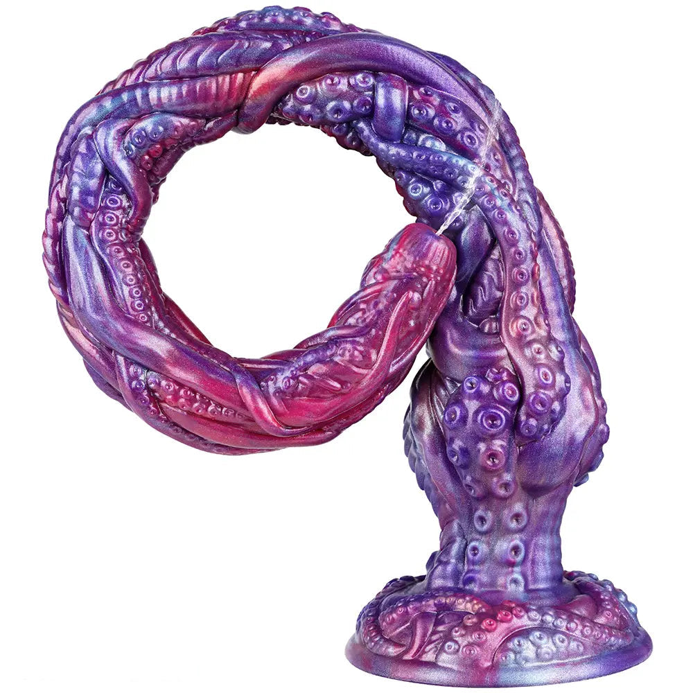 19.88in Huge Long Squirting Tentacle Monster Silicone Fantasy Dildo