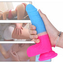 7.09 Inches Strap-on Dildo Leopard Belt For Lesbian Couple
