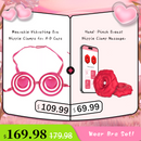Wearable Vibrating Bra Nipple Clamps for A-D Cups