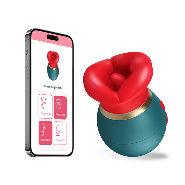 3 in 1 App Remote Control Big Mouth Vibrator With 360° Tongue Licking & Sucking & Vibrating