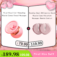 First Kiss 2-in-1 Knet-Nippelklemmen Brustmassagegerät