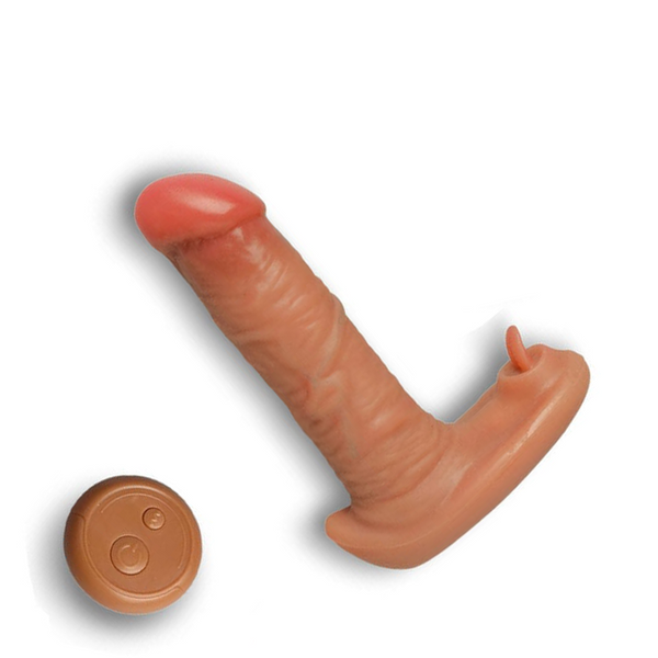 Thrusting Dildo Vibrator Realistic Wearable Clit G-Spot Massager