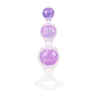 Aurora Flower Petal Graduated Anal Bead Plug with Oval Anchor Base - Lurevibe