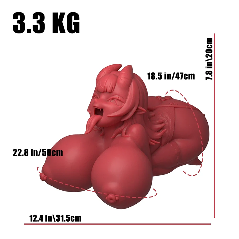 Meru the Succubus Red Skin Hentai Figure Sex Doll