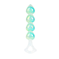Iridescent Aurora Heart-Shaped Anal Bead Plug - Lurevibe
