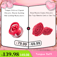 Tongue Clitoral Orgasm Vibrator Nipple Sucking And Licking Masturbator