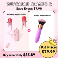 2 in 1 tragbarer Nippel-Klitorisklammer-Stimulationsvibrator für Frauen