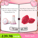 YEAIN Rose Nipple Stimulation Vibrators Manual Sucking Teasing Nipple Toy (A Pair)