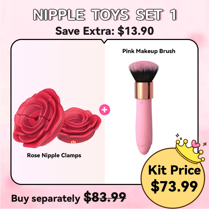Rose Nippelklemmen Vibrator Sexspielzeug Fernbedienung Sexspielzeug
