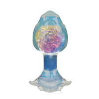 Aurora Rose Petal Crystal Silicone Anal Plug with Jeweled Base - Lurevibe