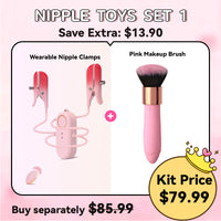 2 in 1 tragbarer Nippel-Klitorisklammer-Stimulationsvibrator für Frauen