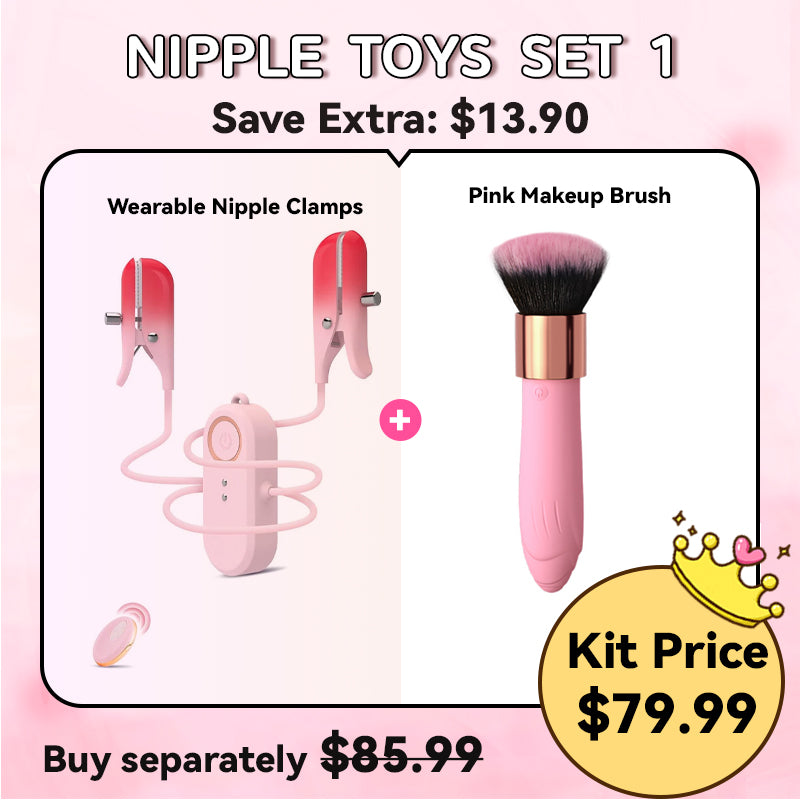 2 in 1 tragbarer Nippel-Klitorisklammer-Stimulationsvibrator für Frauen
