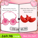 BDSM Angel Wings Vibrating Nipple Clamps with Remote Control