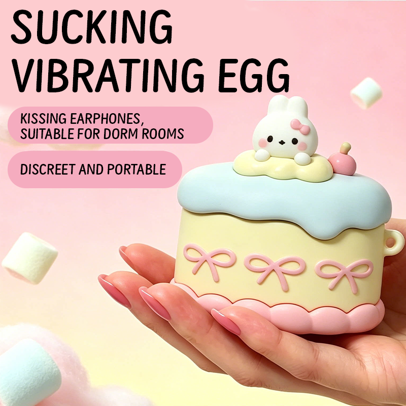 Cake Rabbit Earphone-Style Wireless Clitoral Suction & Vibrator