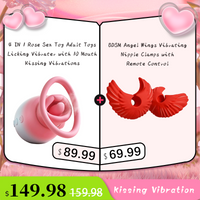BDSM Angel Wings Vibrating Nipple Clamps with Remote Control