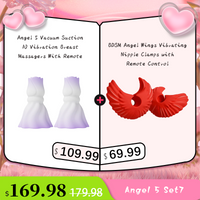 YEAIN Rose Nipple Stimulation Vibrators Manual Sucking Teasing Nipple Toy (A Pair)