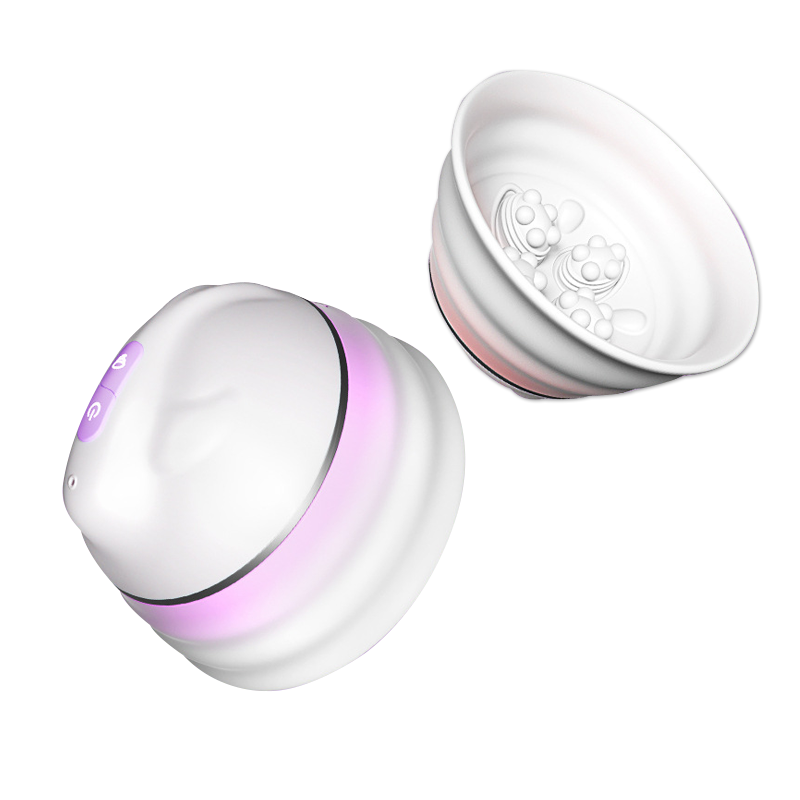 Angel 5 Vacuum Suction 10 Vibration Breast Massagers With Remote