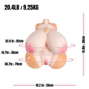 Lana Deer Furry Torso Sex Toy