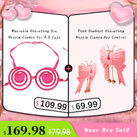 Wearable Vibrating Bra Nipple Clamps for A-D Cups