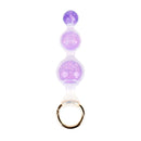Aurora Peapod Graduated Anal Beads Plug with Metal Pull Ring - Lurevibe