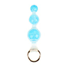 Aurora Peapod Graduated Anal Beads Plug with Metal Pull Ring