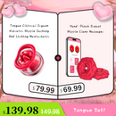 MizzZee Rose 9 Vibrations Nipple Clamps with Chain Necklace