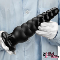 10.63in Realistic Big PVC Black Dildo Butt Plug For Anal Expansion