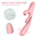 3 in 1 Suction & Thrusting Vibrator With Tongue For Clitoris & G-spot