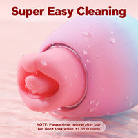 4 IN 1 Rose Sex Toy Adult Toys Licking Vibrater with 10 Mouth Kissing Vibrations