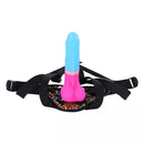 7.09 Inches Strap-on Dildo Leopard Belt For Lesbian Couple