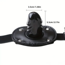2.17in 3.74in Small Face Chine Dildo BDSM Sex Toy With PU Leather
