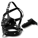 2.26in 3.93in Head-mounted Mouth Gag Face Dildo SM Adult Toy For Bondage