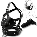 2.26in 3.93in Head-mounted Mouth Gag Face Dildo SM Adult Toy For Bondage