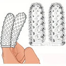 2.36in Mini Finger Spiked Clear Dildo Sex Toy For G Spot Stimulation