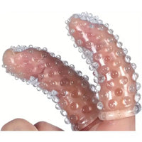 2.36in Mini Finger Spiked Clear Dildo Sex Toy For G Spot Stimulation