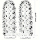 2.36in Mini Finger Spiked Clear Dildo Sex Toy For G Spot Stimulation