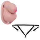 2.36in Silicone Soft Small Cock Cage Strap on Chastity Dildo With Lock