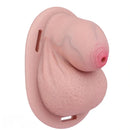 2.36in Silicone Soft Small Cock Cage Strap on Chastity Dildo With Lock
