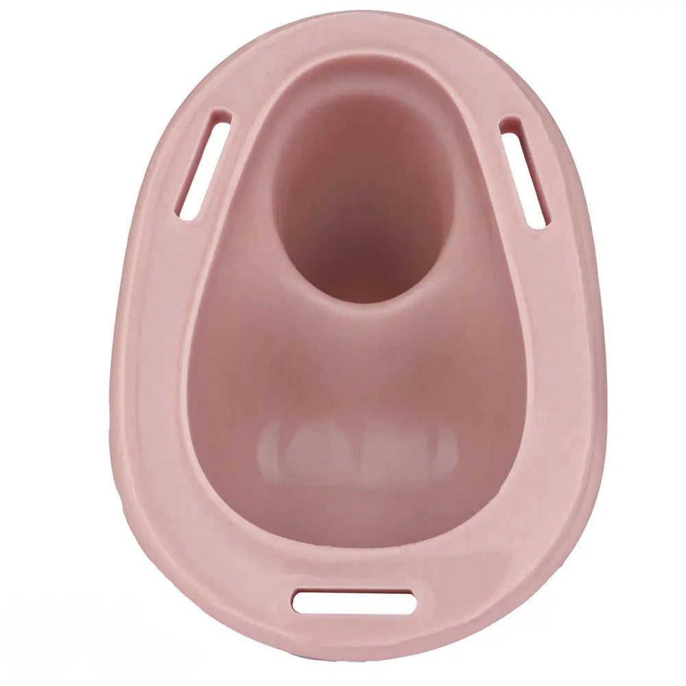 2.36in Silicone Soft Small Cock Cage Strap on Chastity Dildo With Lock