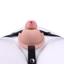 2.36in Silicone Soft Small Cock Cage Strap on Chastity Dildo With Lock