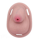 2.36in Silicone Soft Small Cock Cage Strap on Chastity Dildo With Lock