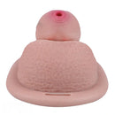 2.36in Silicone Soft Small Cock Cage Strap on Chastity Dildo With Lock