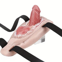 2.59in Super Small Silicone Strap on Wearable Dildo with Teeth For Couples