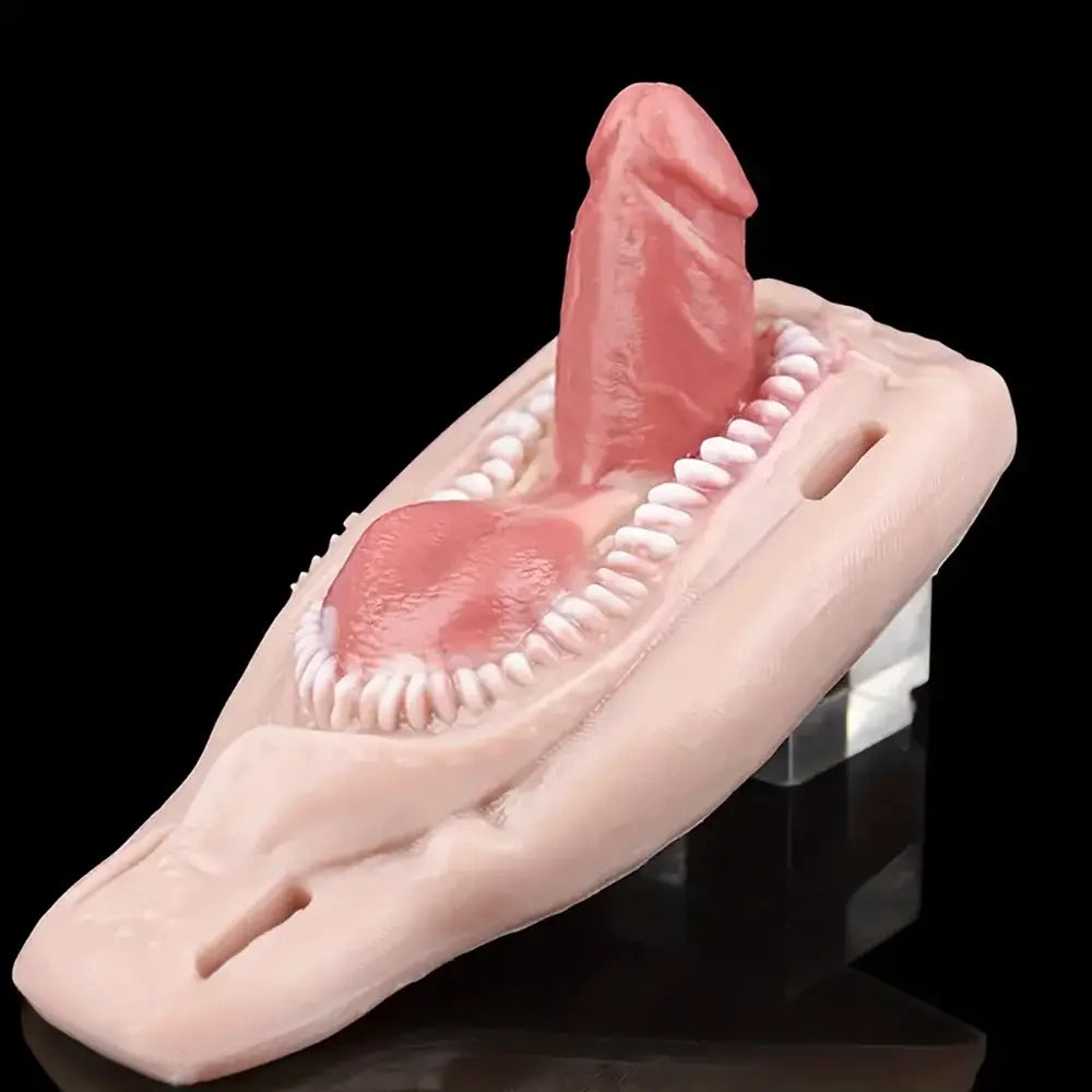 2.59in Super Small Silicone Strap on Wearable Dildo with Teeth For Couples