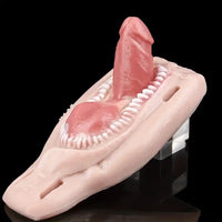 2.59in Super Small Silicone Strap on Wearable Dildo with Teeth For Couples