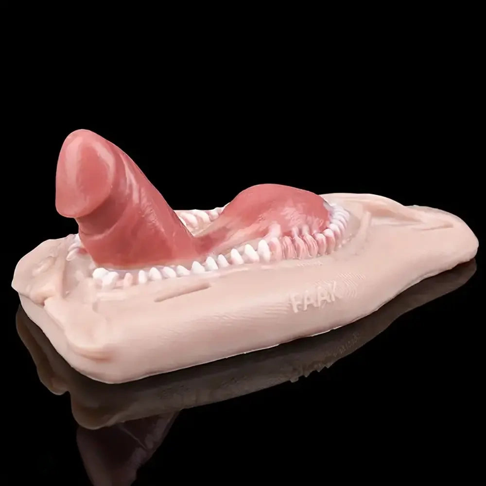 2.59in Super Small Silicone Strap on Wearable Dildo with Teeth For Couples