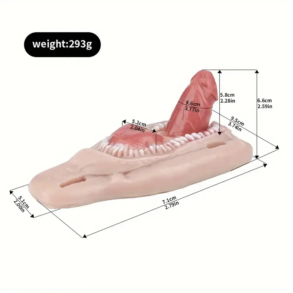 2.59in Super Small Silicone Strap on Wearable Dildo with Teeth For Couples