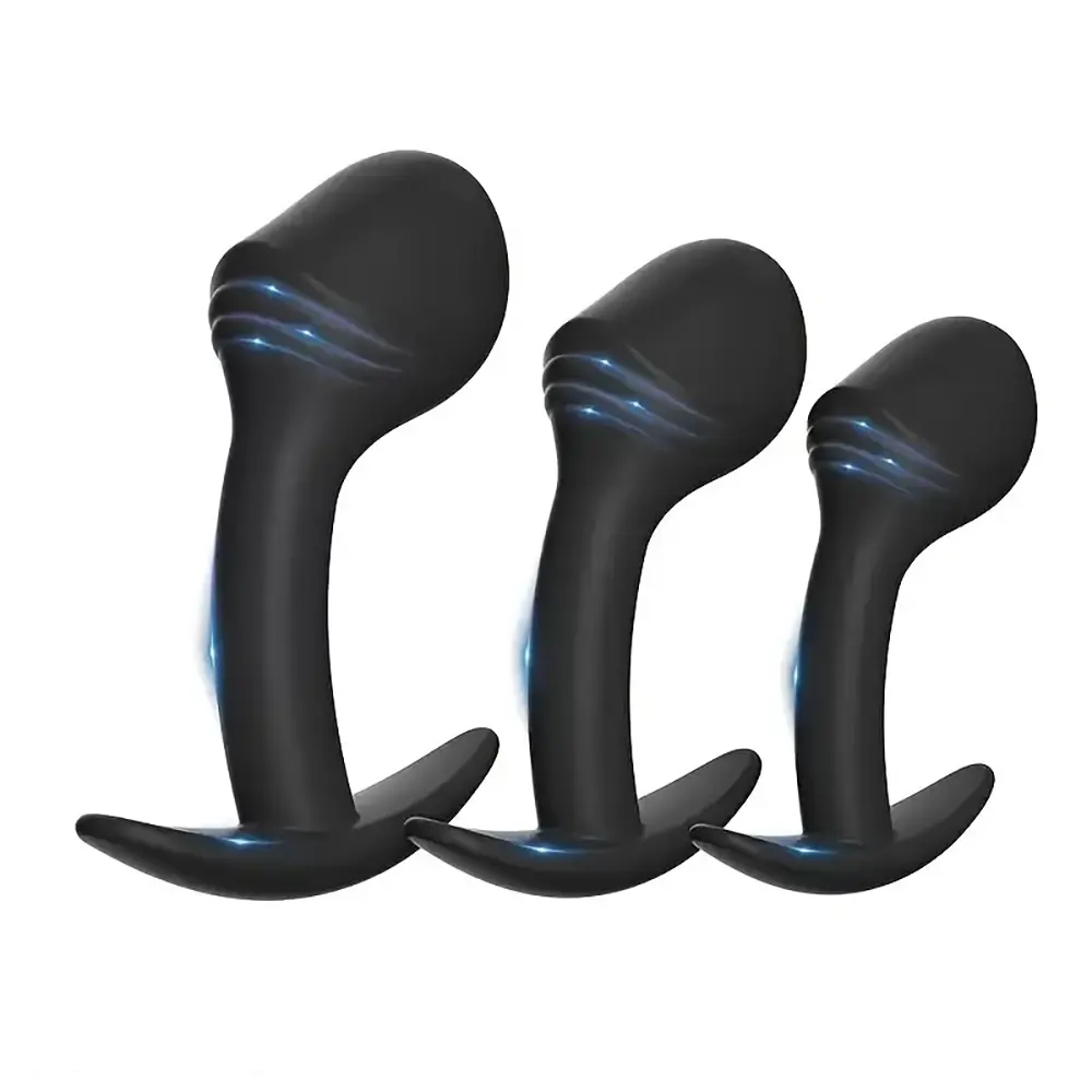 2.76in 3.55in 4.02in Small Male Glans Dildo Tadpole G Spot Anal Plug
