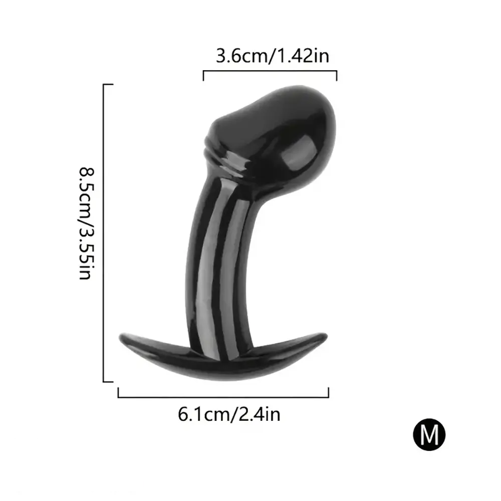 2.76in 3.55in 4.02in Small Male Glans Dildo Tadpole G Spot Anal Plug