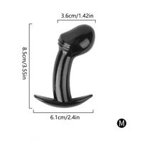 2.76in 3.55in 4.02in Small Male Glans Dildo Tadpole G Spot Anal Plug